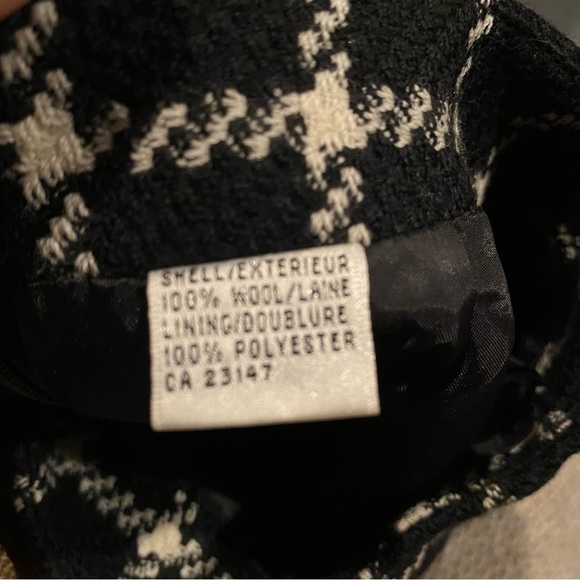 Talbots Black/White Wool Lined Skirt - Picture 5 of 5